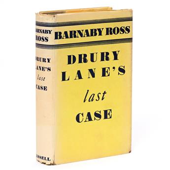 [QUEEN, ELLERY.] [DANNAY, FREDERICK and LEE, MANFRED B.] Drury Lanes Last Case.